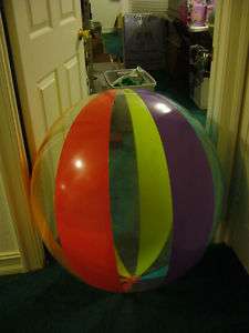 Beach Ball.App.deflated size 48 in diameter kids toy  