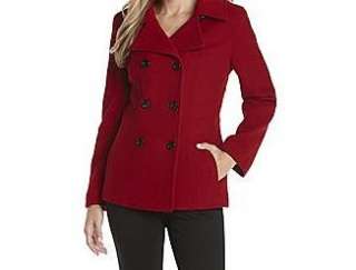   Klein womens ladies winter Charcoal Wool Pea Coat jacket plus size 3X