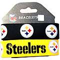 Aminco Pittsburgh Steelers Rubber Wristbands (Set of 2 