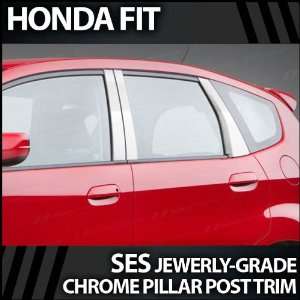  2009 2012 Honda Fit 6pc. SES Chrome Pillar Trim Covers 