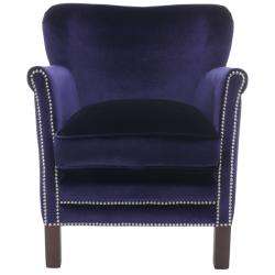Posh Royal Blue Arm Chair  