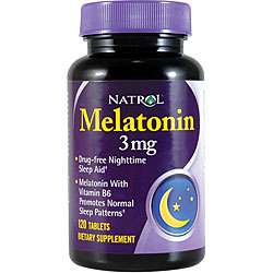   Melatonin 3mg Pills (Pack of 3 120 count Bottles)  