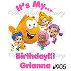 Bubble Guppies Birthday shirt t 1st first 2nd 3rd girl tee t 12 18 2t 
