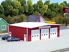 Red Fire Station Building Kit HO Scale 187 Pikestuff Made in USA 7