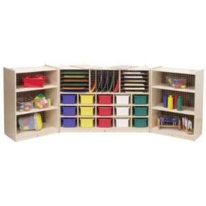  Steffy Wood Multi Section Fold and Lock Cubby