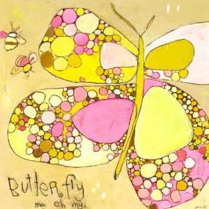 Me Oh My Butterfly Canvas Reproduction