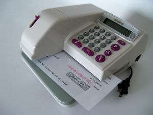 Electronic Checkwriter & Check Protector   NEW  