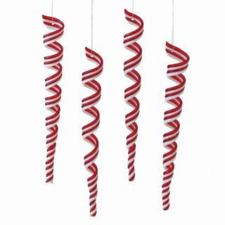 This red and white peppermint striped candy ornament is perfect for 