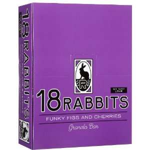 18 Rabbits Organic Granola Bars, Funky Figs and Cherries, 12 ea 