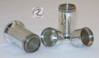 Vintage Shakers Silver Plate Salt Pepper Sugar HEAVY Weight Marked 