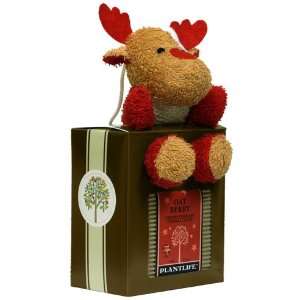 Soft Reindeer Scrubber and Oat Berry Soap   Cutely Packaged for a 