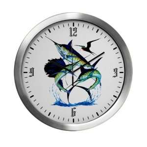   Wall Clock Sailfish Swordfish and Marlin Fishing 