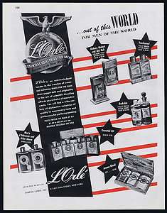 1945 LOrle Mens Cologne After Shave Magazine Print Ad  