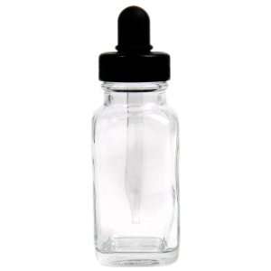 Educational 7 406 21 DZ French Square Glass Flint Bottle with Dropper 