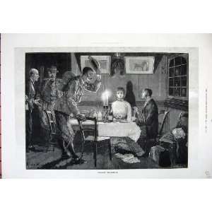   1881 Woodville Fine Art Men Woman Dinner Romance Print