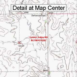  USGS Topographic Quadrangle Map   Golden Valley NW, North 