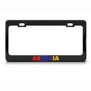  Armenia Flag Country Metal license plate frame Tag Holder 