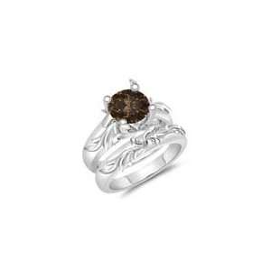  1.10 Cts Brown Diamond Solitaire Engagement & Wedding Ring 