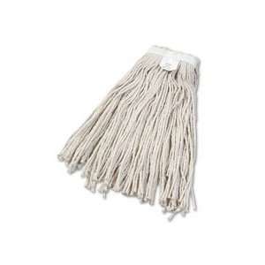  UNISAN Cut End Wet Mop Head, Cotton, #24 Size, White 