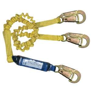 FallTech 8256ELY ClearPack Y Leg 6 Foot Shock Absorbing Lanyard with 