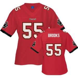 Derrick Brooks Red Reebok NFL Replica Tampa Bay Buccaneers Womens 