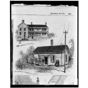  Post office, telegraphic,James Garfield,Mentor, OH 1880 