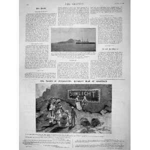   1898 Welsh Coal Channel Ships Sunlight Soap Khartoum