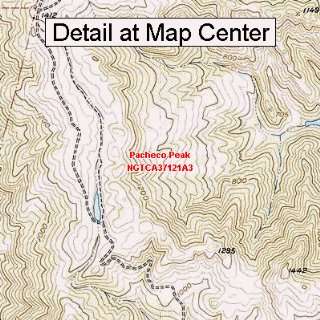   Map   Pacheco Peak, California (Folded/Waterproof)