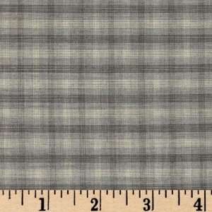   Plaid Shirting Grey/Graphite Fabric By The Yard Arts, Crafts & Sewing