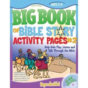 The Big Book of Bible Story Activity Pages #2 Help Kids Play, Listen 
