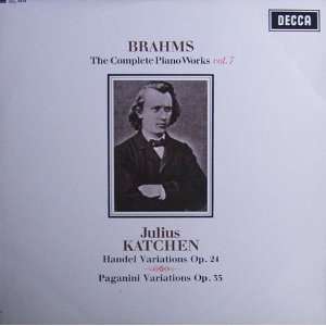  brahms the complete piano works, vol.3 LP JULIUS KATCHEN 
