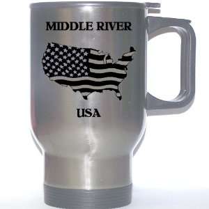  US Flag   Middle River, Maryland (MD) Stainless Steel Mug 