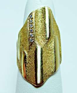 HEAVY H. STERN Designer 18K Gold Diamond Ring 14.7gr KILLER Estate 