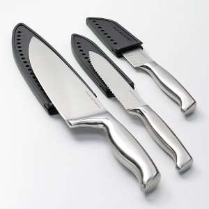  Food Network Great Value 3 pc. Stainless Steel Knife Set 