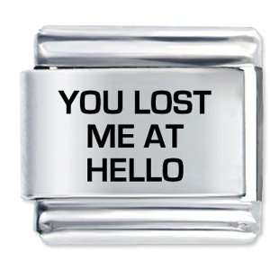  Pugster You Lost Me At Hello Italian Charms Bracelet Link 