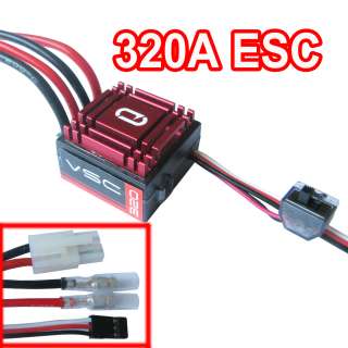 RC VSC 320A Brushed Speed Control ESC for 1/8 1/10 Car Truck Rock 