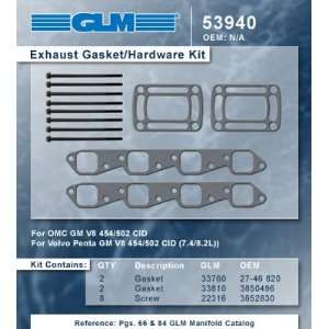  EXHAUST GASKET/HARDWARE SET  GLM Part Number 53940 