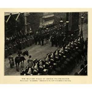  1911 Print George VS Coronation London England   Original 