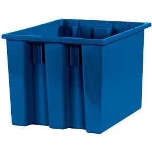  14 1/2 x 17 x 12 7/8 Blue Stack & Nest Container (6 