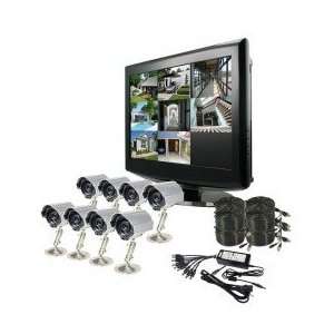   CH Complete Security DVR Camera LCD Monitor System