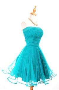NWT AUTH $395 Betsey Johnson Pleat Organza Evening Prom Cocktail Dress 