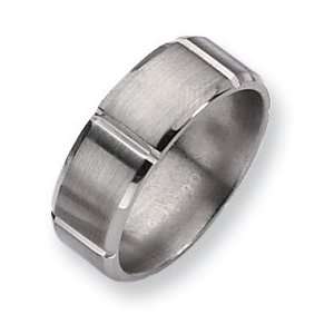  Titanium 8mm and Polished Band TB76 12 Jewelry