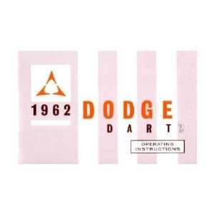  1962 DODGE DART Owners Manual User Guide 