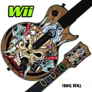 Skin Decal Cover for GUITAR HERO 3 III Nintendo Wii Les Paul   Tribal 
