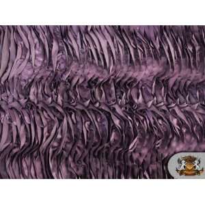  Australian Puff Wave Satin Fabric Purple / 55 Wide / Sold 
