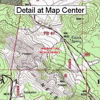 USGS Topographic Quadrangle Map   Big Bear City, California (Folded 