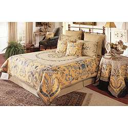 Savonnerie II Gold King Size Tapestry Coverlet Set  