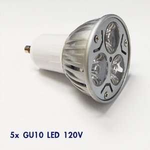 eTopLighting, Pack of 5, GU10 Brightest 120V 3W LED Bulb Day Light LED 