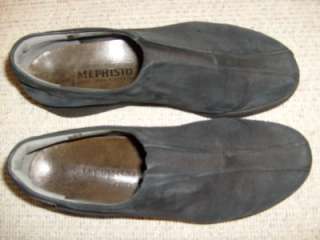 Womens Mephisto Black Slip On Suede Shoes 8.5 M  