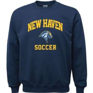 New Haven Chargers Navy Youth Soccer Arch Crewneck Sweatshirt  